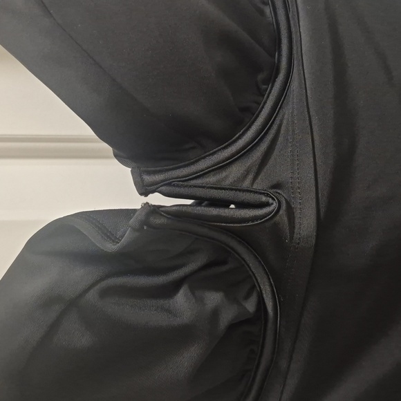 Black One-Piece Swimsuit WOMENS XL - Picture 2 of 3